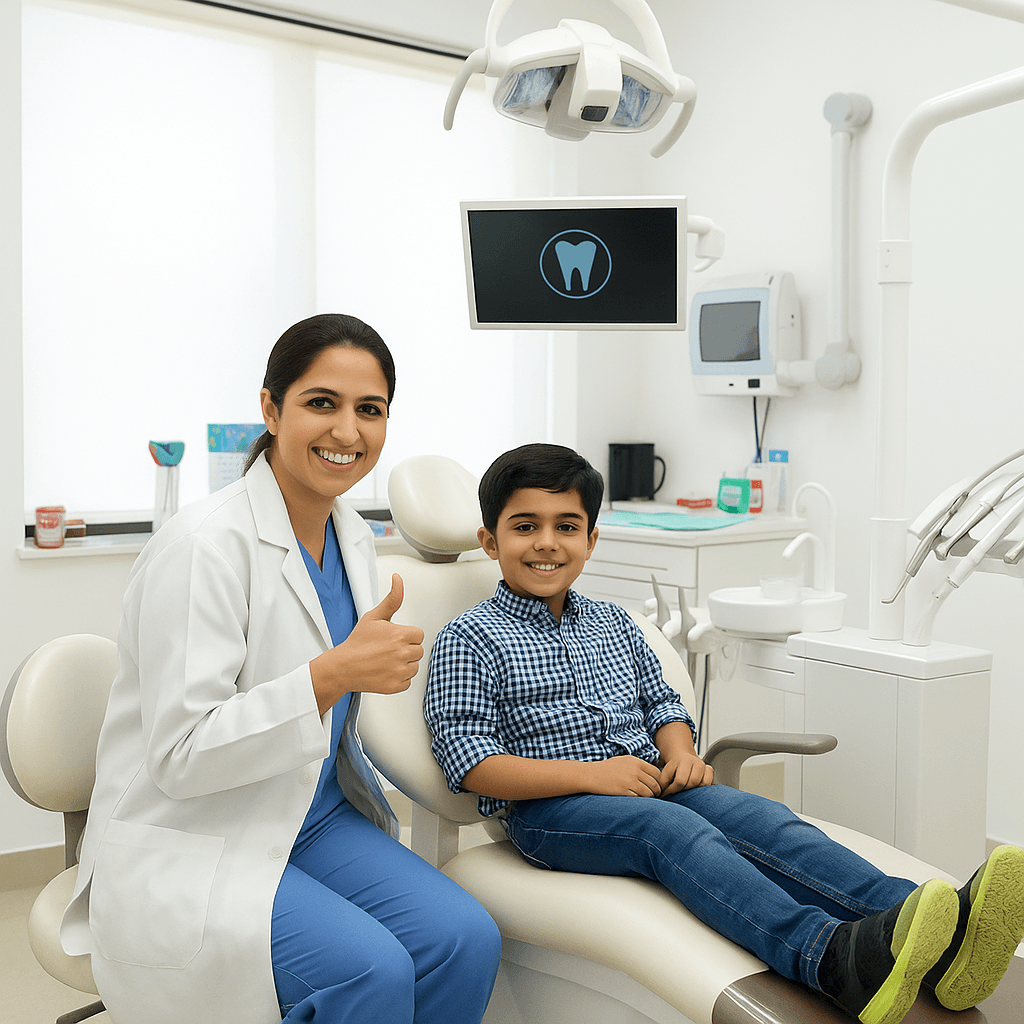 Dentist at Dentifit Dentistry treating a patient in Bahria Town Rawalpindi